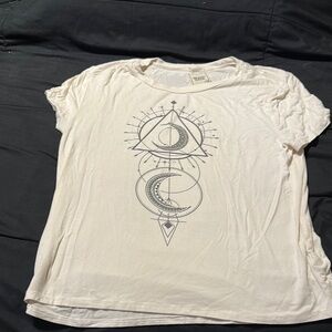 Mystical Moon Graphic Tee in Cream